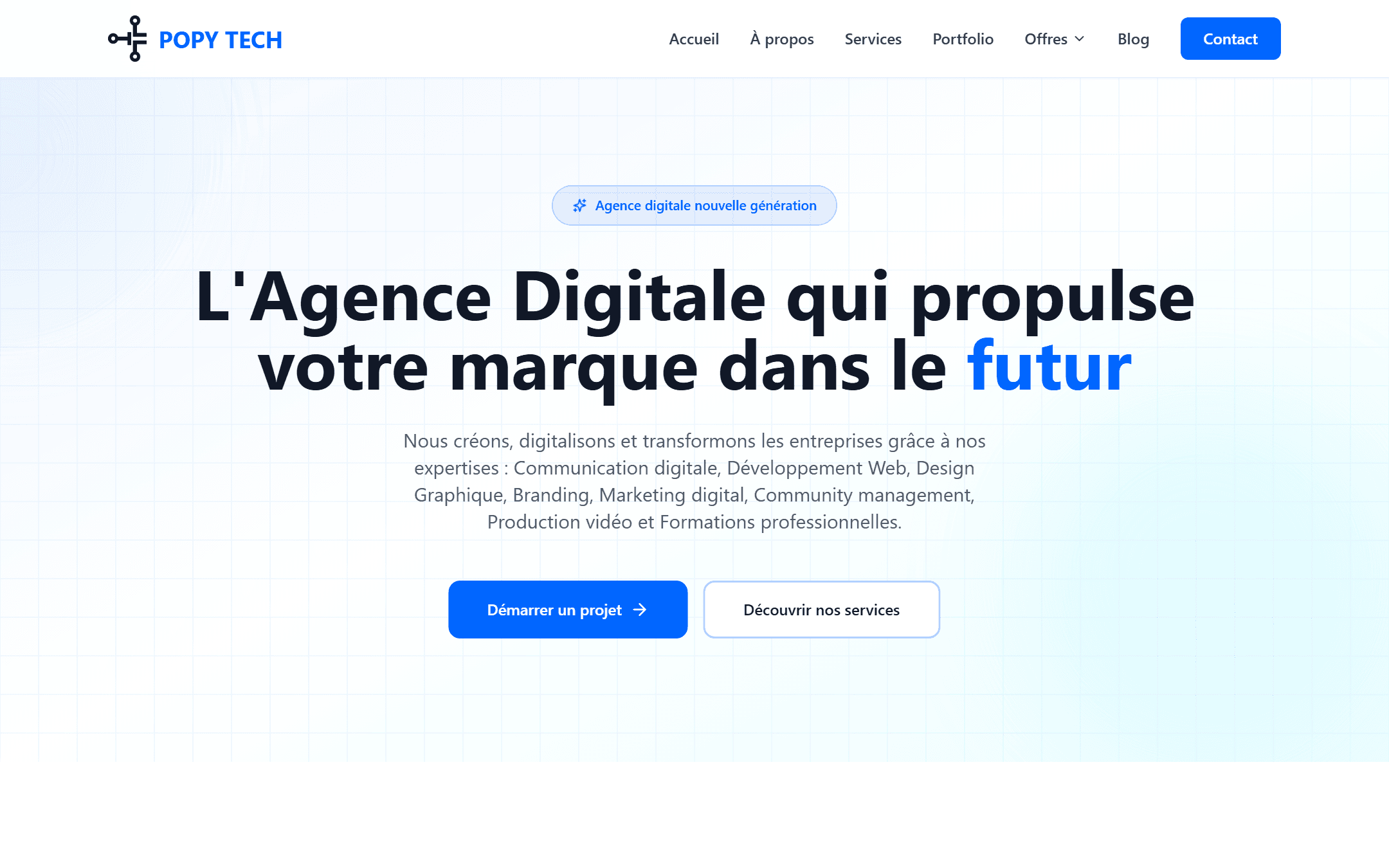 POPYTECH — Une proposition de valeur immédiatement visible