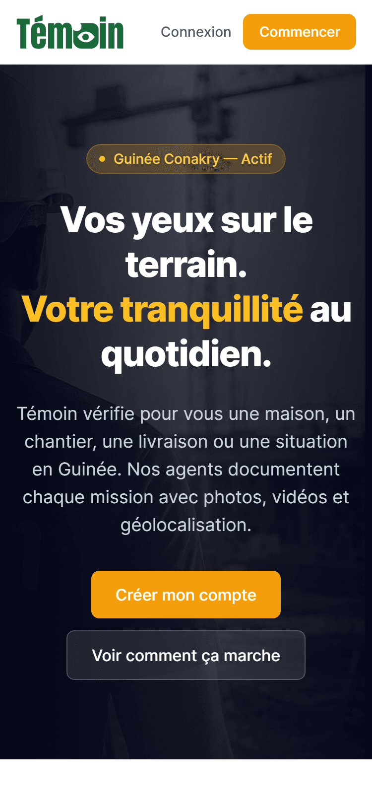 Témoin — Une décision possible depuis mobile